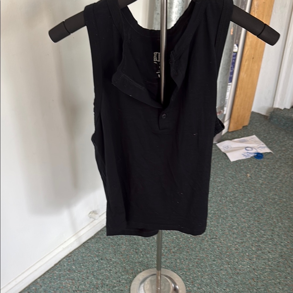 Topo Designs Black Tank Top Fitted Style
